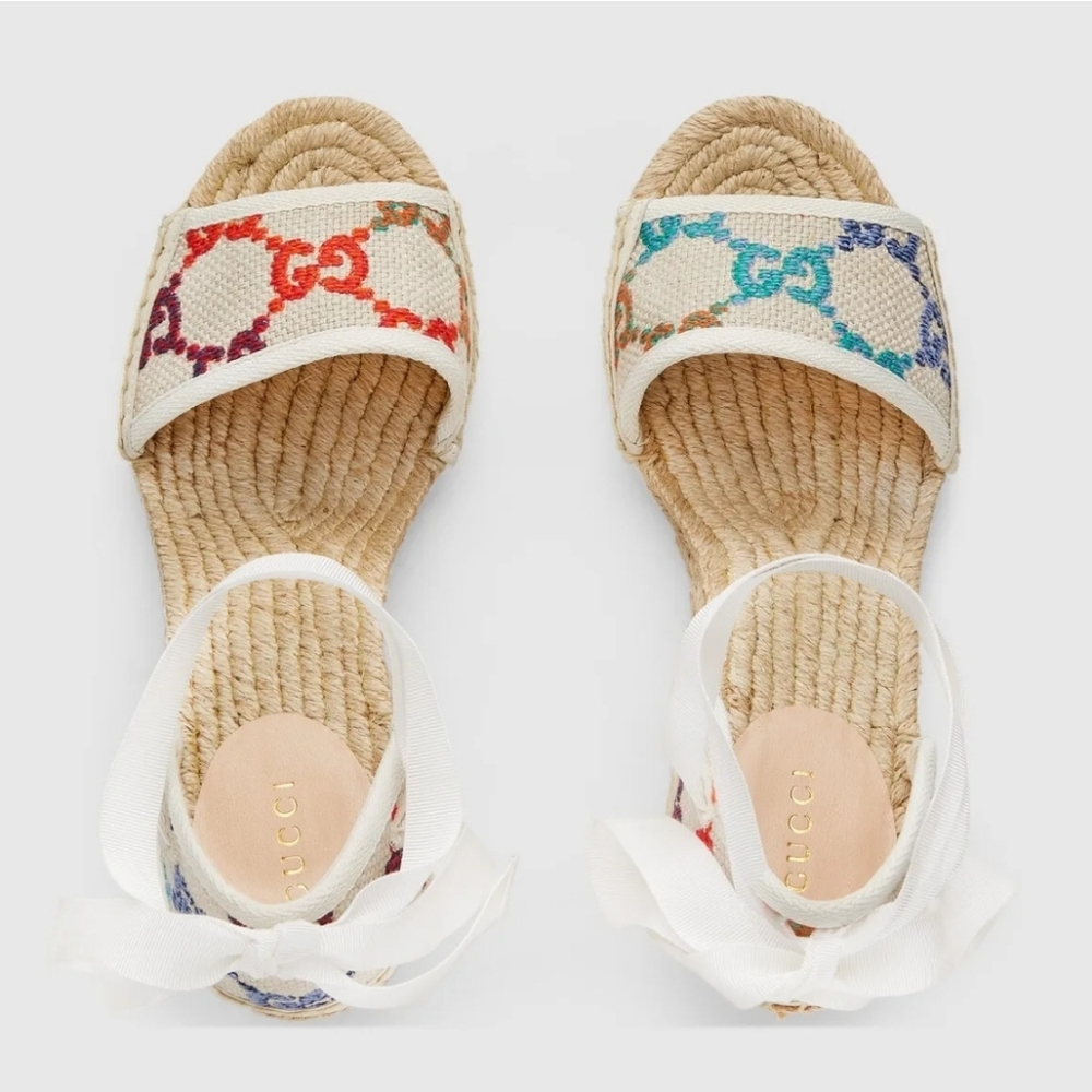Gucci Wedges Linen